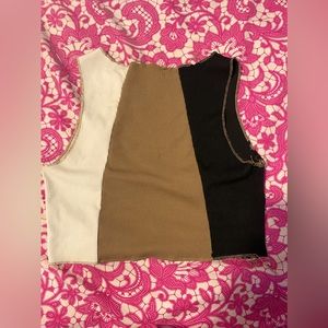 XS Patchy Brown Top